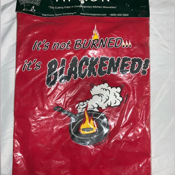 The Imagination Association Apron "It's Not Burned It's Blackened" - Picture 2 of 5